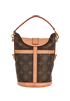 Duffle Bucket Bag, &pound;995, Handbags, Brown, Canvas, Back view